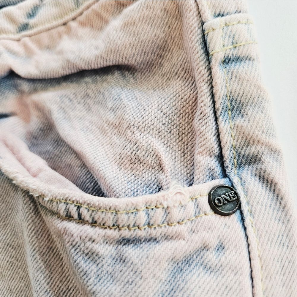 Free People x One Teaspoon Jackson Wide Leg Jeans Limited Edition Pink Haze 28 - Picture 11 of 15